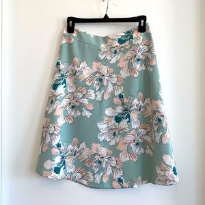 Ann Taylor Factory Floral Skirt (00P)
